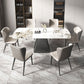 1/4/5/7 Pieces Dining Set Modern Sintered Stone Dining Table and Leather Chairs Dining Set 7 Pieces: Table, 6 Chairs Clearhalo 'Dining Room Sets' 'Dining Tables & Seating' 'dining_room_set' 'furn' 'furn_dining_room_set' 'Furniture' 'furniture_dining_room_set' 'Kitchen & Dining Furniture' 'kitchen&dining_furn' 'kitchen' 4400060