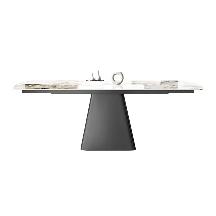 1/4/5/7 Pieces Dining Set Modern Sintered Stone Dining Table and Leather Chairs Dining Set Clearhalo 'Dining Room Sets' 'Dining Tables & Seating' 'dining_room_set' 'furn' 'furn_dining_room_set' 'Furniture' 'furniture_dining_room_set' 'Kitchen & Dining Furniture' 'kitchen&dining_furn' 'kitchen' 4400061