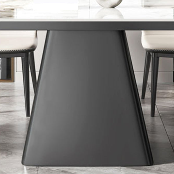 1/4/5/7 Pieces Dining Set Modern Sintered Stone Dining Table and Leather Chairs Dining Set Clearhalo 'Dining Room Sets' 'Dining Tables & Seating' 'dining_room_set' 'furn' 'furn_dining_room_set' 'Furniture' 'furniture_dining_room_set' 'Kitchen & Dining Furniture' 'kitchen&dining_furn' 'kitchen' 4400064