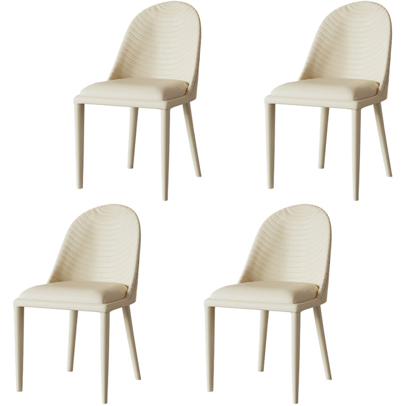 1/4/5/7 Pieces Nordic Dining Set Sintered Stone Dining set with Leather Chairs 4 Beige Chairs Clearhalo 'Dining Room Sets' 'Dining Tables & Seating' 'dining_room_set' 'furn' 'furn_dining_room_set' 'Furniture' 'furniture_dining_room_set' 'Kitchen & Dining Furniture' 'kitchen&dining_furn' 'kitchen' 4400086