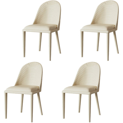 1/4/5/7 Pieces Nordic Dining Set Sintered Stone Dining set with Leather Chairs 4 Beige Chairs Clearhalo 'Dining Room Sets' 'Dining Tables & Seating' 'dining_room_set' 'furn' 'furn_dining_room_set' 'Furniture' 'furniture_dining_room_set' 'Kitchen & Dining Furniture' 'kitchen&dining_furn' 'kitchen' 4400086