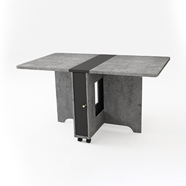 1/2/3/5/7 Pcs Wood Modern Dining Room Set with Foldable Table Dinette Set Grey 54"L x 31"W Clearhalo 'Dining Room Sets' 'Dining Tables & Seating' 'dining_room_set' 'furn' 'furn_dining_room_set' 'Furniture' 'furniture_dining_room_set' 'Kitchen & Dining Furniture' 'kitchen&dining_furn' 'kitchen' 4400115