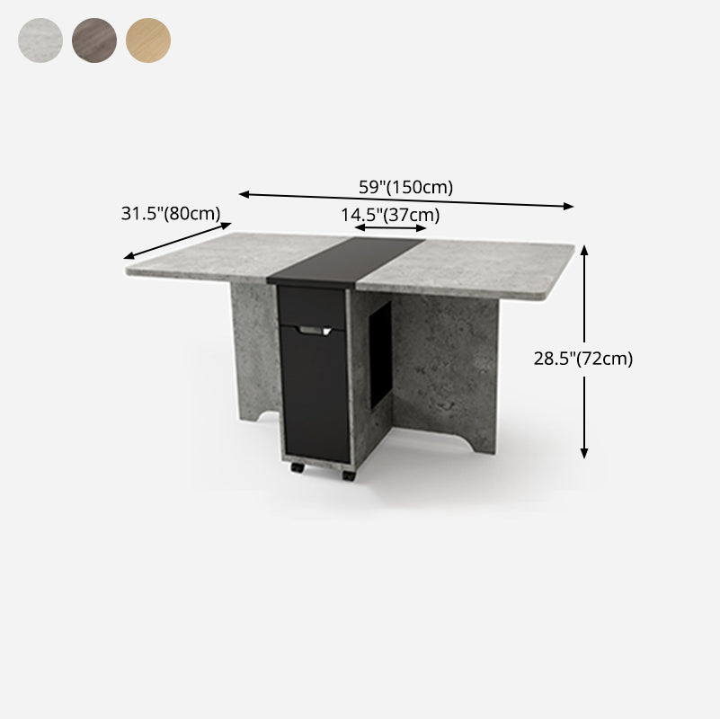 1/2/3/5/7 Pcs Wood Modern Dining Room Set with Foldable Table Dinette Set Clearhalo 'Dining Room Sets' 'Dining Tables & Seating' 'dining_room_set' 'furn' 'furn_dining_room_set' 'Furniture' 'furniture_dining_room_set' 'Kitchen & Dining Furniture' 'kitchen&dining_furn' 'kitchen' 4400118