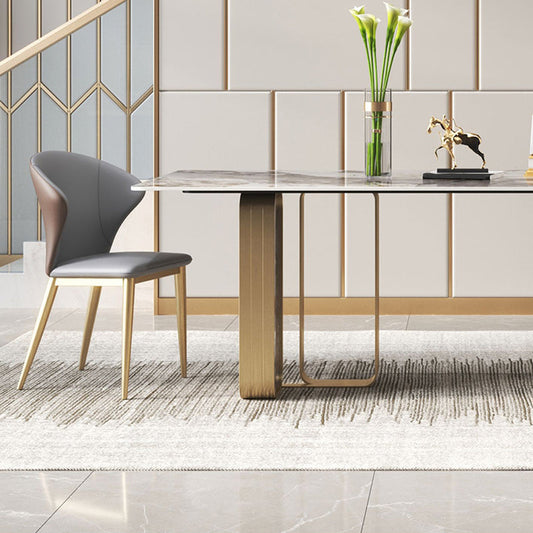 Luxury 1/2/3/5/6/7/8/9 Pieces Dining Set with Stone Dining Table and Chairs Dinette Set Clearhalo 'Dining Room Sets' 'Dining Tables & Seating' 'dining_room_set' 'furn' 'furn_dining_room_set' 'Furniture' 'furniture_dining_room_set' 'Kitchen & Dining Furniture' 'kitchen&dining_furn' 'kitchen' 4400128