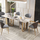 Luxury 1/2/3/5/6/7/8/9 Pieces Dining Set with Stone Dining Table and Chairs Dinette Set Clearhalo 'Dining Room Sets' 'Dining Tables & Seating' 'dining_room_set' 'furn' 'furn_dining_room_set' 'Furniture' 'furniture_dining_room_set' 'Kitchen & Dining Furniture' 'kitchen&dining_furn' 'kitchen' 4400133