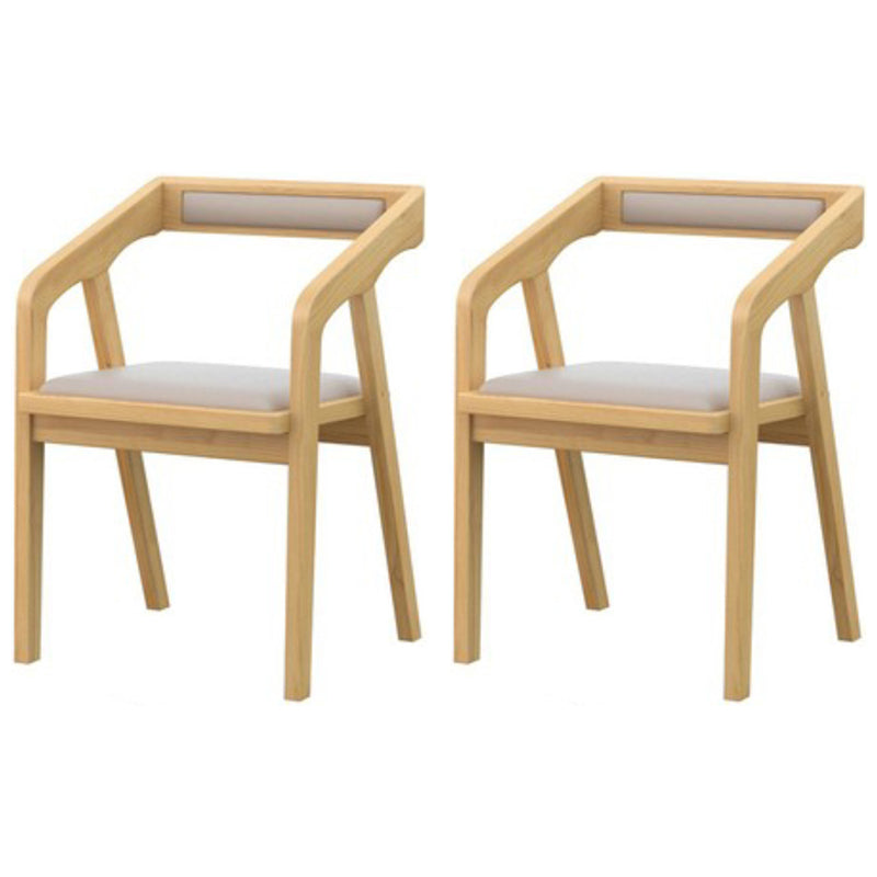 Modern 1/2/4/5/6/7 Pieces Dining Set Rectangle Dining Table Set with Wood Chairs 2 Beige Chairs Clearhalo 'Dining Room Sets' 'Dining Tables & Seating' 'dining_room_set' 'furn' 'furn_dining_room_set' 'Furniture' 'furniture_dining_room_set' 'Kitchen & Dining Furniture' 'kitchen&dining_furn' 'kitchen' 4400147