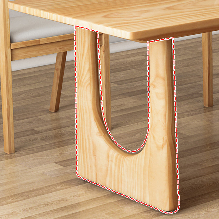 Modern 1/2/4/5/6/7 Pieces Dining Set Rectangle Dining Table Set with Wood Chairs Clearhalo 'Dining Room Sets' 'Dining Tables & Seating' 'dining_room_set' 'furn' 'furn_dining_room_set' 'Furniture' 'furniture_dining_room_set' 'Kitchen & Dining Furniture' 'kitchen&dining_furn' 'kitchen' 4400156