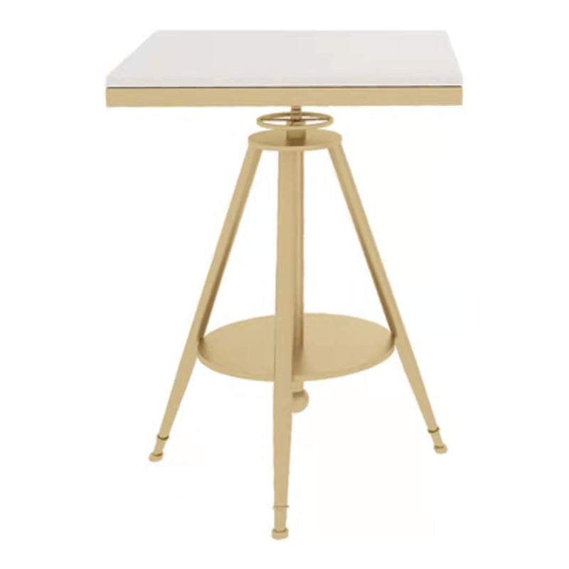 1/3/4/5 Pcs Metal Modern Dining Room Set with Marble Table and Metal Base Dinette Set White 22"L x 22"W Clearhalo 'Dining Room Sets' 'Dining Tables & Seating' 'dining_room_set' 'furn' 'furn_dining_room_set' 'Furniture' 'furniture_dining_room_set' 'Kitchen & Dining Furniture' 'kitchen&dining_furn' 'kitchen' 4400177