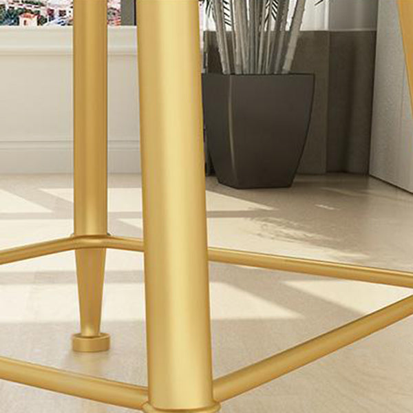 1/3/4/5 Pcs Metal Modern Dining Room Set with Marble Table and Metal Base Dinette Set Clearhalo 'Dining Room Sets' 'Dining Tables & Seating' 'dining_room_set' 'furn' 'furn_dining_room_set' 'Furniture' 'furniture_dining_room_set' 'Kitchen & Dining Furniture' 'kitchen&dining_furn' 'kitchen' 4400180