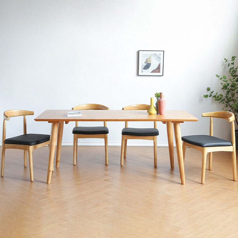 1/2/3/4/5/7 Pcs Modern Dining Set with Rectangle Table and Wooden Chairs Dinette Set Clearhalo 'Dining Room Sets' 'Dining Tables & Seating' 'dining_room_set' 'furn' 'furn_dining_room_set' 'Furniture' 'furniture_dining_room_set' 'Kitchen & Dining Furniture' 'kitchen&dining_furn' 'kitchen' 4400267