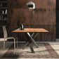 Rectangle Industrial Style Dining Table Solid Wood Fixed Table for Restaurant Black 70.9"L x 31.5"W x 29.5"H Without Chairs Clearhalo ' dining_table' 'Dining Tables & Seating' 'Dining Tables' 'furn' 'furn_dining_table' 'Furniture' 'furniture_dining_table' 'Kitchen & Dining Furniture' 'kitchen&dining_furn' 'kitchen' 'kitchen_dining_table' 4400278