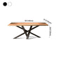 Rectangle Industrial Style Dining Table Solid Wood Fixed Table for Restaurant Clearhalo ' dining_table' 'Dining Tables & Seating' 'Dining Tables' 'furn' 'furn_dining_table' 'Furniture' 'furniture_dining_table' 'Kitchen & Dining Furniture' 'kitchen&dining_furn' 'kitchen' 'kitchen_dining_table' 4400286