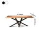 Rectangle Industrial Style Dining Table Solid Wood Fixed Table for Restaurant Clearhalo ' dining_table' 'Dining Tables & Seating' 'Dining Tables' 'furn' 'furn_dining_table' 'Furniture' 'furniture_dining_table' 'Kitchen & Dining Furniture' 'kitchen&dining_furn' 'kitchen' 'kitchen_dining_table' 4400290