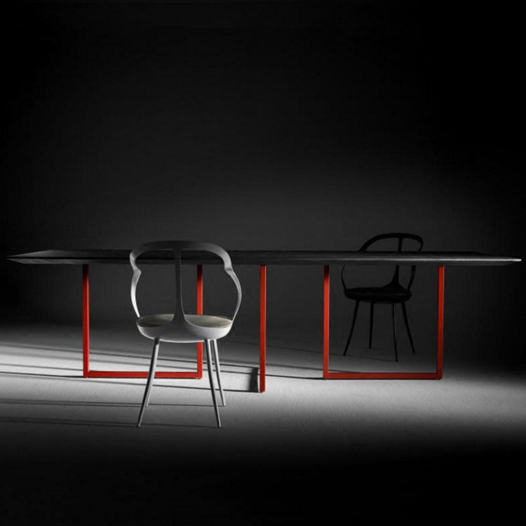 Solid Wood Top Dining Table Industrial Fixed Table for Dining Room 70.9"L x 31.5"W x 29.5"H Red Clearhalo ' dining_table' 'Dining Tables & Seating' 'Dining Tables' 'Furniture' 'furniture_dining_table' 'Kitchen & Dining Furniture' 'kitchen&dining_furn' 'kitchen' 'kitchen_dining_table' 4400315