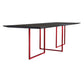 Solid Wood Top Dining Table Industrial Fixed Table for Dining Room Red Clearhalo ' dining_table' 'Dining Tables & Seating' 'Dining Tables' 'Furniture' 'furniture_dining_table' 'Kitchen & Dining Furniture' 'kitchen&dining_furn' 'kitchen' 'kitchen_dining_table' 4400316