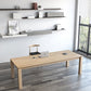 Rectangle 4 Legs Mid-Century Dining Table Solid Wood Fixed Table for Kitchen 86.6"L x 35.4"W x 29.5"H Clearhalo ' dining_table' 'Dining Tables & Seating' 'Dining Tables' 'Furniture' 'furniture_dining_table' 'Kitchen & Dining Furniture' 'kitchen&dining_furn' 'kitchen' 'kitchen_dining_table' 4400332