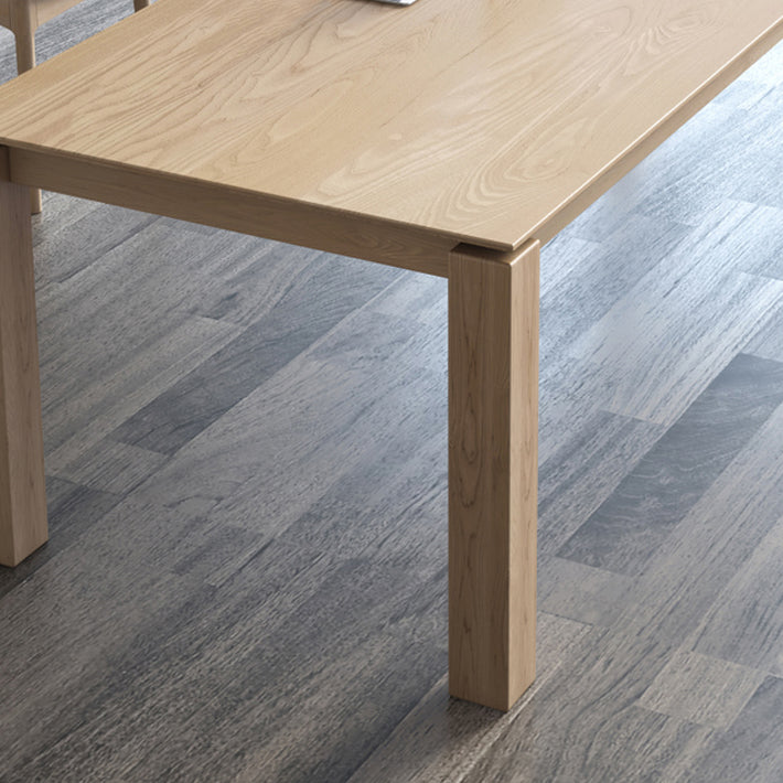 Rectangle 4 Legs Mid-Century Dining Table Solid Wood Fixed Table for Kitchen Clearhalo ' dining_table' 'Dining Tables & Seating' 'Dining Tables' 'Furniture' 'furniture_dining_table' 'Kitchen & Dining Furniture' 'kitchen&dining_furn' 'kitchen' 'kitchen_dining_table' 4400334