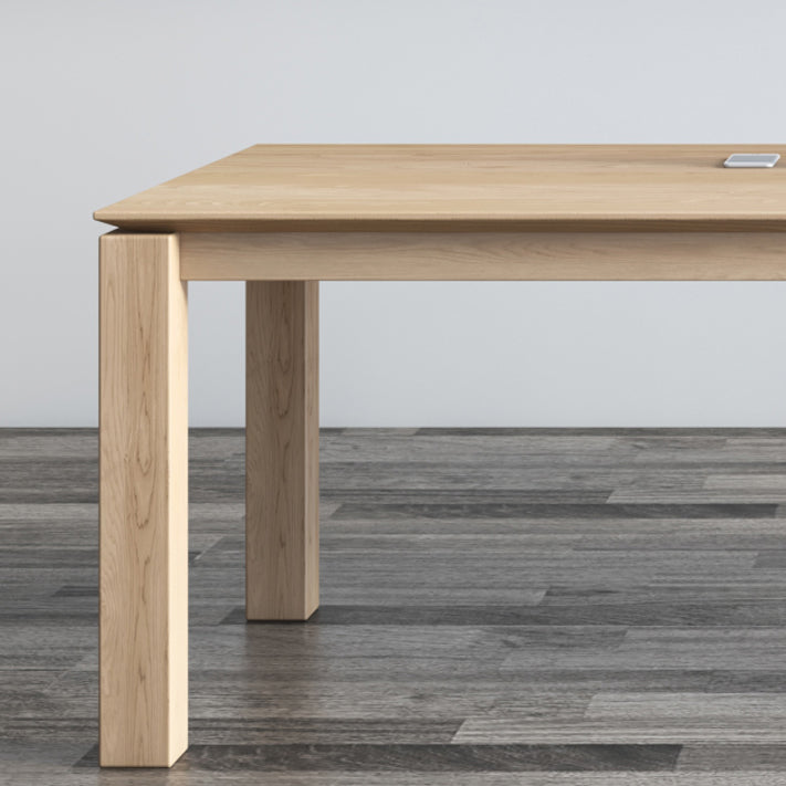 Rectangle 4 Legs Mid-Century Dining Table Solid Wood Fixed Table for Kitchen Clearhalo ' dining_table' 'Dining Tables & Seating' 'Dining Tables' 'Furniture' 'furniture_dining_table' 'Kitchen & Dining Furniture' 'kitchen&dining_furn' 'kitchen' 'kitchen_dining_table' 4400337