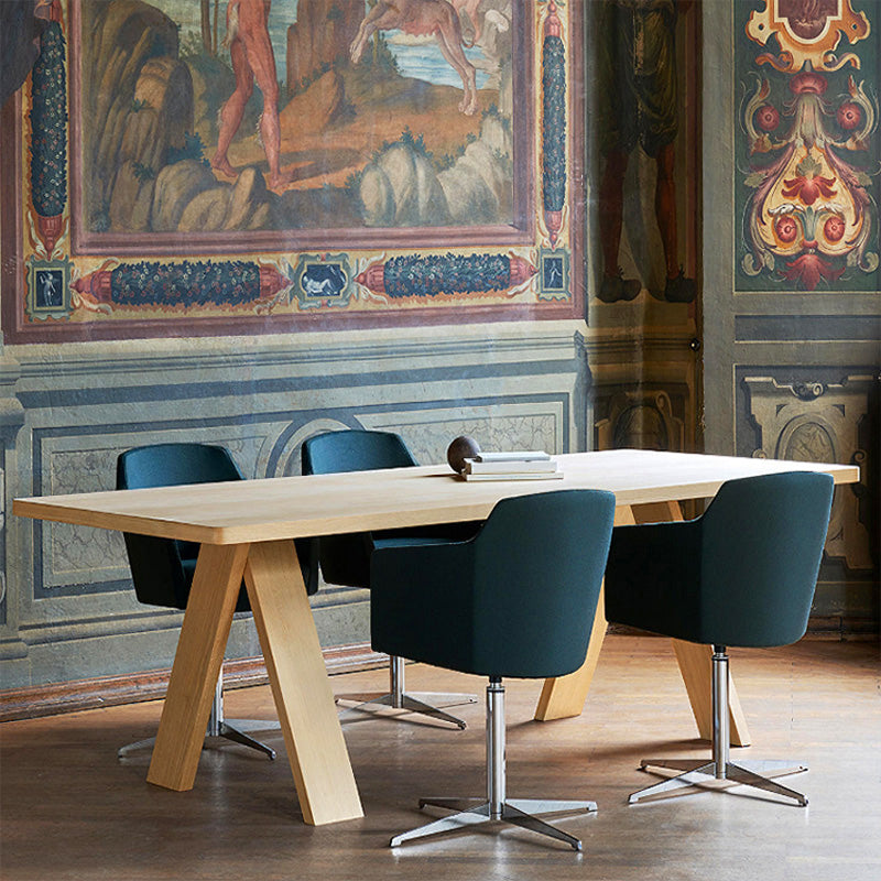 Industrial Rectangle Dining Table Pine Solid Wood Table with 4 Legs 70.9"L x 31.5"W x 29.5"H Natural Clearhalo ' dining_table' 'Dining Tables & Seating' 'Dining Tables' 'Furniture' 'furniture_dining_table' 'Kitchen & Dining Furniture' 'kitchen&dining_furn' 'kitchen' 'kitchen_dining_table' 4400349