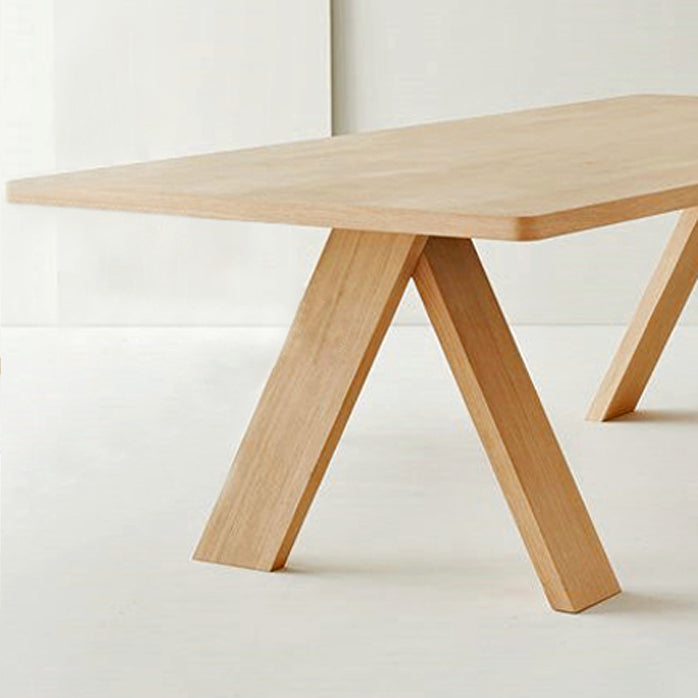 Industrial Rectangle Dining Table Pine Solid Wood Table with 4 Legs Clearhalo ' dining_table' 'Dining Tables & Seating' 'Dining Tables' 'Furniture' 'furniture_dining_table' 'Kitchen & Dining Furniture' 'kitchen&dining_furn' 'kitchen' 'kitchen_dining_table' 4400351