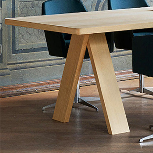 Industrial Rectangle Dining Table Pine Solid Wood Table with 4 Legs Clearhalo ' dining_table' 'Dining Tables & Seating' 'Dining Tables' 'Furniture' 'furniture_dining_table' 'Kitchen & Dining Furniture' 'kitchen&dining_furn' 'kitchen' 'kitchen_dining_table' 4400352