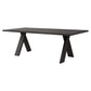 Industrial Rectangle Dining Table Pine Solid Wood Table with 4 Legs Black Clearhalo ' dining_table' 'Dining Tables & Seating' 'Dining Tables' 'Furniture' 'furniture_dining_table' 'Kitchen & Dining Furniture' 'kitchen&dining_furn' 'kitchen' 'kitchen_dining_table' 4400354