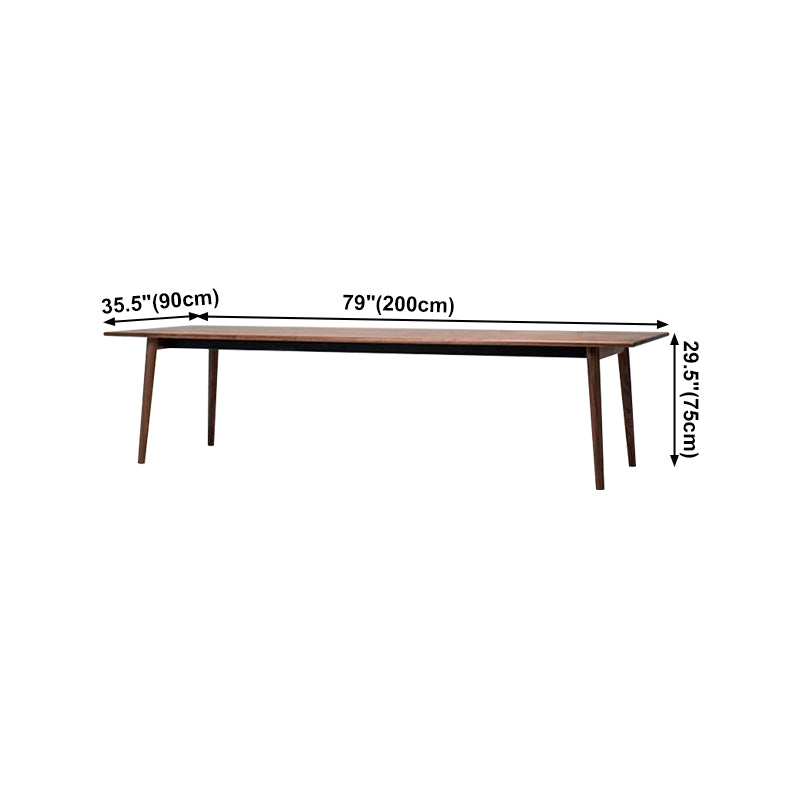 Modern Rectangle Dining Table Solid Wood Fixed Table with 4 Legs Clearhalo ' dining_table' 'Dining Tables & Seating' 'Dining Tables' 'furn' 'furn_dining_table' 'Furniture' 'furniture_dining_table' 'Kitchen & Dining Furniture' 'kitchen&dining_furn' 'kitchen' 'kitchen_dining_table' 4400433