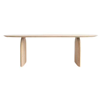 Oval Solid Wood Dining Table Simplicity Double Pedestal Dinette Table for Dining Room Without Chairs Clearhalo ' dining_table' 'Dining Tables & Seating' 'Dining Tables' 'furn' 'furn_dining_table' 'Furniture' 'furniture_dining_table' 'Kitchen & Dining Furniture' 'kitchen&dining_furn' 'kitchen' 'kitchen_dining_table' 4400442