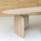 Oval Solid Wood Dining Table Simplicity Double Pedestal Dinette Table for Dining Room Clearhalo ' dining_table' 'Dining Tables & Seating' 'Dining Tables' 'furn' 'furn_dining_table' 'Furniture' 'furniture_dining_table' 'Kitchen & Dining Furniture' 'kitchen&dining_furn' 'kitchen' 'kitchen_dining_table' 4400444