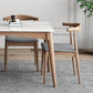Medieval Modern Sintered Stone Table Kitchen Rectangle White Top Table with 4 Wood Legs Clearhalo ' dining_table' 'Dining Tables & Seating' 'Dining Tables' 'furn' 'furn_dining_table' 'Furniture' 'furniture_dining_table' 'Kitchen & Dining Furniture' 'kitchen&dining_furn' 'kitchen' 'kitchen_dining_table' 4400479