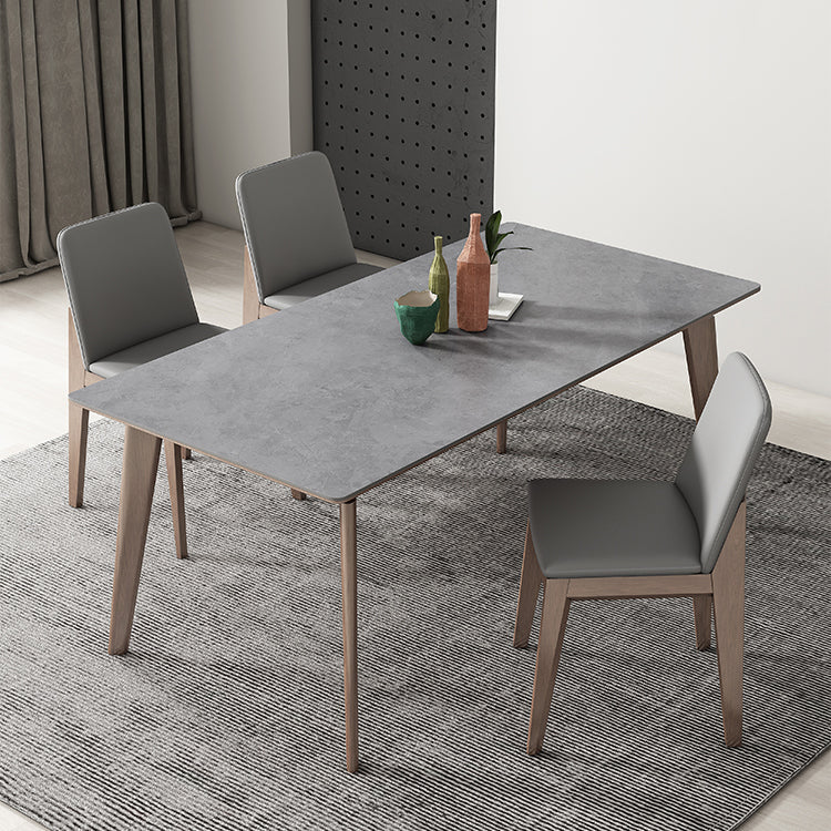 Medieval Modern Sintered Stone Table Rectangle Dining Table for Restaurant Clearhalo ' dining_table' 'Dining Tables & Seating' 'Dining Tables' 'furn' 'furn_dining_table' 'Furniture' 'furniture_dining_table' 'Kitchen & Dining Furniture' 'kitchen&dining_furn' 'kitchen' 'kitchen_dining_table' 4400497