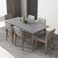 Medieval Modern Sintered Stone Table Rectangle Dining Table for Restaurant Clearhalo ' dining_table' 'Dining Tables & Seating' 'Dining Tables' 'furn' 'furn_dining_table' 'Furniture' 'furniture_dining_table' 'Kitchen & Dining Furniture' 'kitchen&dining_furn' 'kitchen' 'kitchen_dining_table' 4400498