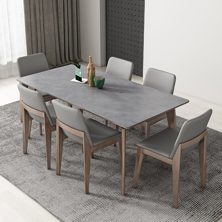 Medieval Modern Sintered Stone Table Rectangle Dining Table for Restaurant Clearhalo ' dining_table' 'Dining Tables & Seating' 'Dining Tables' 'furn' 'furn_dining_table' 'Furniture' 'furniture_dining_table' 'Kitchen & Dining Furniture' 'kitchen&dining_furn' 'kitchen' 'kitchen_dining_table' 4400498