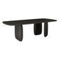 Rectangle Minimalist Dining Table Black Solid Wood Fixed Table for Restaurant Clearhalo ' dining_table' 'Dining Tables & Seating' 'Dining Tables' 'furn' 'furn_dining_table' 'Furniture' 'furniture_dining_table' 'Kitchen & Dining Furniture' 'kitchen&dining_furn' 'kitchen' 'kitchen_dining_table' 4400554