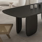 Rectangle Minimalist Dining Table Black Solid Wood Fixed Table for Restaurant Clearhalo ' dining_table' 'Dining Tables & Seating' 'Dining Tables' 'furn' 'furn_dining_table' 'Furniture' 'furniture_dining_table' 'Kitchen & Dining Furniture' 'kitchen&dining_furn' 'kitchen' 'kitchen_dining_table' 4400555