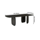 Rectangle Minimalist Dining Table Black Solid Wood Fixed Table for Restaurant Clearhalo ' dining_table' 'Dining Tables & Seating' 'Dining Tables' 'furn' 'furn_dining_table' 'Furniture' 'furniture_dining_table' 'Kitchen & Dining Furniture' 'kitchen&dining_furn' 'kitchen' 'kitchen_dining_table' 4400560