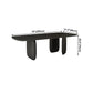 Rectangle Minimalist Dining Table Black Solid Wood Fixed Table for Restaurant Clearhalo ' dining_table' 'Dining Tables & Seating' 'Dining Tables' 'furn' 'furn_dining_table' 'Furniture' 'furniture_dining_table' 'Kitchen & Dining Furniture' 'kitchen&dining_furn' 'kitchen' 'kitchen_dining_table' 4400563