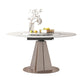 Nordic 1/4/5/6/7/9 Pieces Dining Set Stone Round Table and Leather Chairs Dinette Set Clearhalo 'Dining Room Sets' 'Dining Tables & Seating' 'dining_room_set' 'furn' 'furn_dining_room_set' 'Furniture' 'furniture_dining_room_set' 'Kitchen & Dining Furniture' 'kitchen&dining_furn' 'kitchen' 4400591