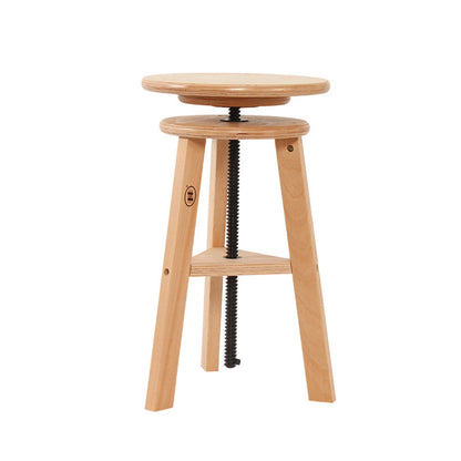 Adjustable Counter Bar Stool Contemporary Armless Wood Bar Stool for Painting Studio Wood Clearhalo 'Bar Furniture' 'Bar Stools' 'bar_stools' 'furn' 'furn_bar_stools' 'furniture_bar_stools' 'Kitchen & Dining Furniture' 'kitchen&dining_furn' 'kitchen' 'kitchen_furn' Furniture' 4400606
