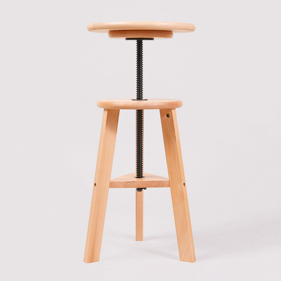 Adjustable Counter Bar Stool Contemporary Armless Wood Bar Stool for Painting Studio Clearhalo 'Bar Furniture' 'Bar Stools' 'bar_stools' 'furn' 'furn_bar_stools' 'furniture_bar_stools' 'Kitchen & Dining Furniture' 'kitchen&dining_furn' 'kitchen' 'kitchen_furn' Furniture' 4400614