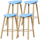Iron Scandinavian Style Counter Stools Backless Bar Stools with Bucket Seat Blue 4 Piece Set Clearhalo 'Bar Furniture' 'Bar Stools' 'bar_stools' 'furn' 'furn_bar_stools' 'furniture_bar_stools' 'Kitchen & Dining Furniture' 'kitchen&dining_furn' 'kitchen' 'kitchen_furn' Furniture' 4400634