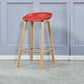 Iron Scandinavian Style Counter Stools Backless Bar Stools with Bucket Seat Red 1 Piece Clearhalo 'Bar Furniture' 'Bar Stools' 'bar_stools' 'furn' 'furn_bar_stools' 'furniture_bar_stools' 'Kitchen & Dining Furniture' 'kitchen&dining_furn' 'kitchen' 'kitchen_furn' Furniture' 4400638