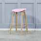 Iron Scandinavian Style Counter Stools Backless Bar Stools with Bucket Seat Pink 1 Piece Clearhalo 'Bar Furniture' 'Bar Stools' 'bar_stools' 'furn' 'furn_bar_stools' 'furniture_bar_stools' 'Kitchen & Dining Furniture' 'kitchen&dining_furn' 'kitchen' 'kitchen_furn' Furniture' 4400644