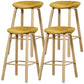 Iron Scandinavian Style Counter Stools Backless Bar Stools with Bucket Seat Ginger 4 Piece Set Clearhalo 'Bar Furniture' 'Bar Stools' 'bar_stools' 'furn' 'furn_bar_stools' 'furniture_bar_stools' 'Kitchen & Dining Furniture' 'kitchen&dining_furn' 'kitchen' 'kitchen_furn' Furniture' 4400649
