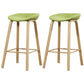Iron Scandinavian Style Counter Stools Backless Bar Stools with Bucket Seat Green 2 Piece Set Clearhalo 'Bar Furniture' 'Bar Stools' 'bar_stools' 'furn' 'furn_bar_stools' 'furniture_bar_stools' 'Kitchen & Dining Furniture' 'kitchen&dining_furn' 'kitchen' 'kitchen_furn' Furniture' 4400654