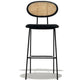 Nordic Rattan Low Back Barstool Simple Indoor Tall Stool with Upholstered Clearhalo 'Bar Furniture' 'Bar Stools' 'bar_stools' 'furn' 'furn_bar_stools' 'furniture_bar_stools' 'Kitchen & Dining Furniture' 'kitchen&dining_furn' 'kitchen' 'kitchen_furn' Furniture' 4400687