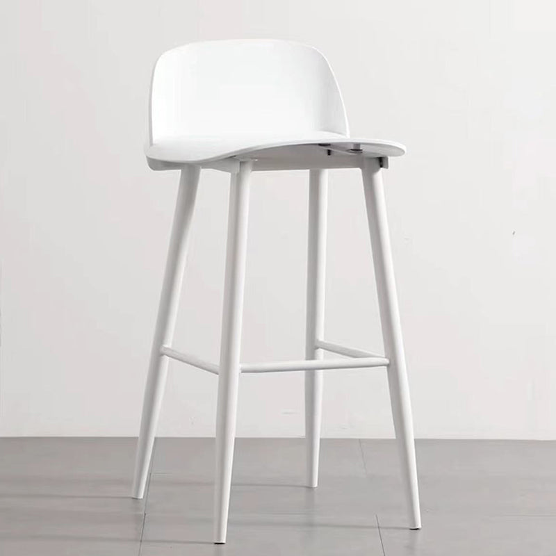 Scandinavian Style Bar-stool with Square Seat Counter Stool for Restaurant Bar White 1 Piece Clearhalo 'Bar Furniture' 'Bar Stools' 'bar_stools' 'furn' 'furn_bar_stools' 'furniture_bar_stools' 'Kitchen & Dining Furniture' 'kitchen&dining_furn' 'kitchen' 'kitchen_furn' Furniture' 4400694