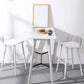 Scandinavian Style Bar-stool with Square Seat Counter Stool for Restaurant Bar Clearhalo 'Bar Furniture' 'Bar Stools' 'bar_stools' 'furn' 'furn_bar_stools' 'furniture_bar_stools' 'Kitchen & Dining Furniture' 'kitchen&dining_furn' 'kitchen' 'kitchen_furn' Furniture' 4400696