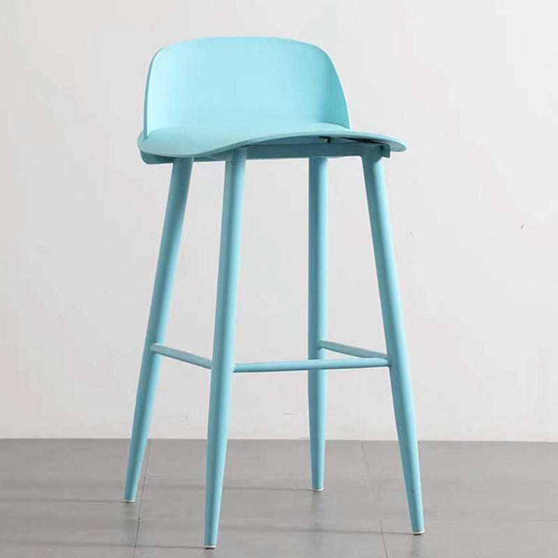 Scandinavian Style Bar-stool with Square Seat Counter Stool for Restaurant Bar Blue 1 Piece Clearhalo 'Bar Furniture' 'Bar Stools' 'bar_stools' 'furn' 'furn_bar_stools' 'furniture_bar_stools' 'Kitchen & Dining Furniture' 'kitchen&dining_furn' 'kitchen' 'kitchen_furn' Furniture' 4400700