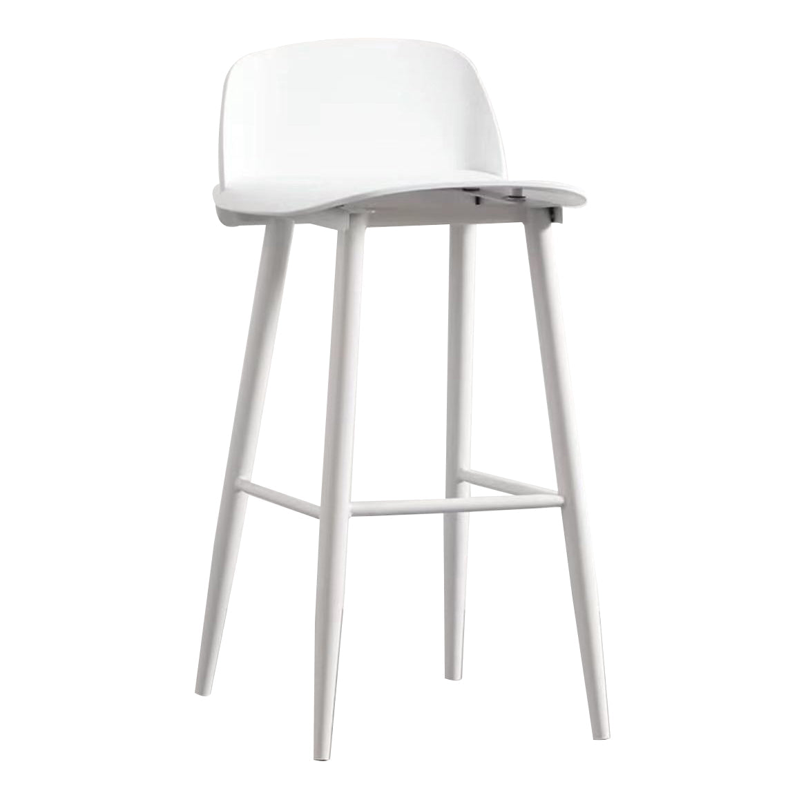 Scandinavian Style Bar-stool with Square Seat Counter Stool for Restaurant Bar Clearhalo 'Bar Furniture' 'Bar Stools' 'bar_stools' 'furn' 'furn_bar_stools' 'furniture_bar_stools' 'Kitchen & Dining Furniture' 'kitchen&dining_furn' 'kitchen' 'kitchen_furn' Furniture' 4400701